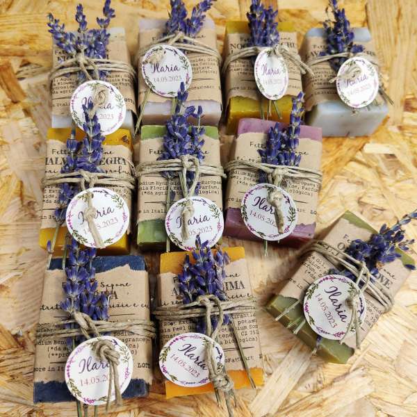 segnaposto sapone matrimonio ecologico
